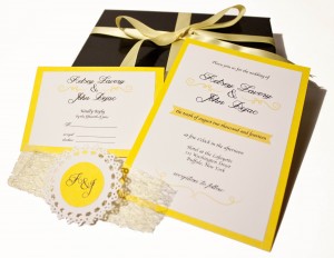 Yellow Swirl Musical Invitation